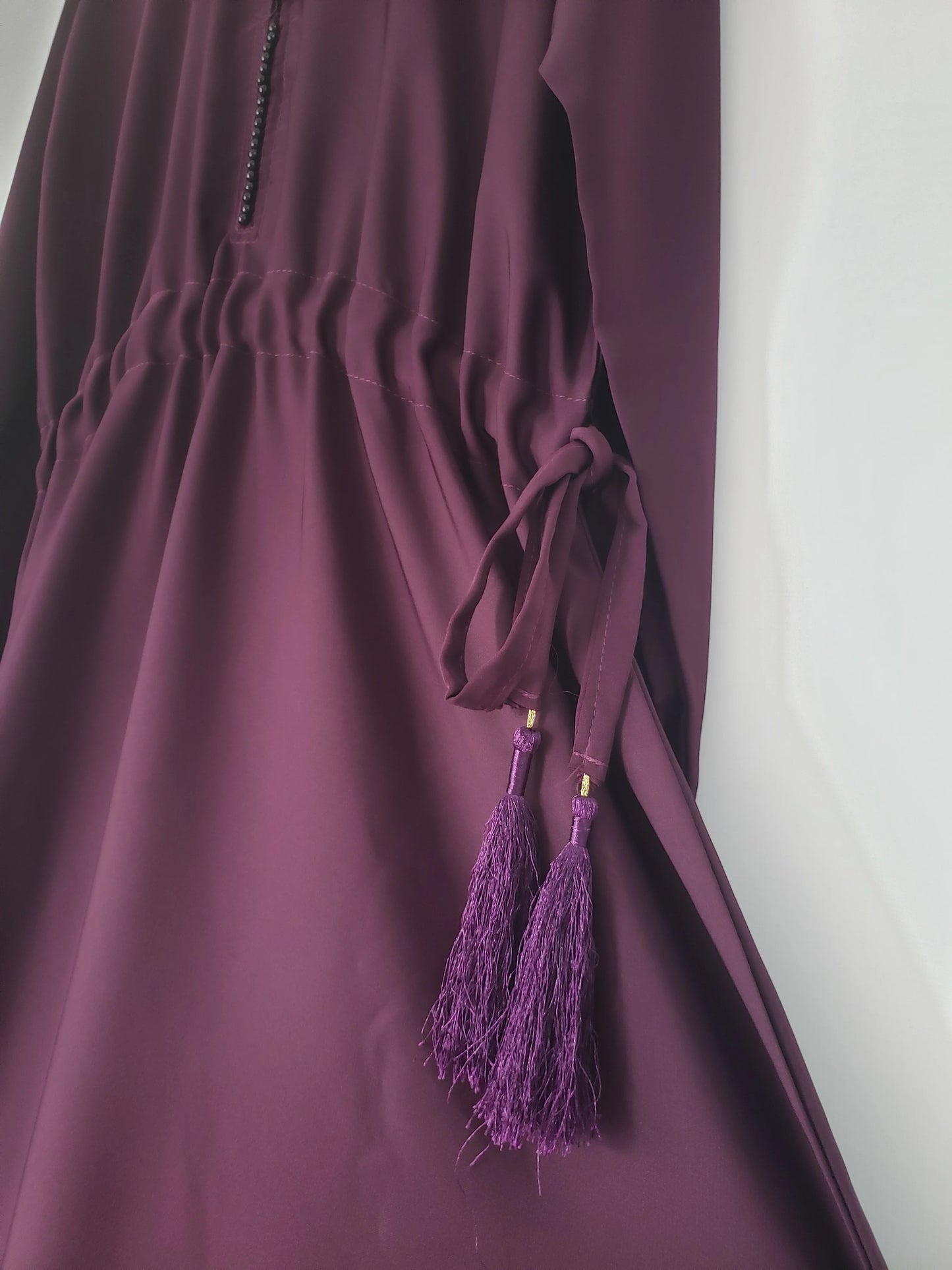 Eggplant Frock abaya