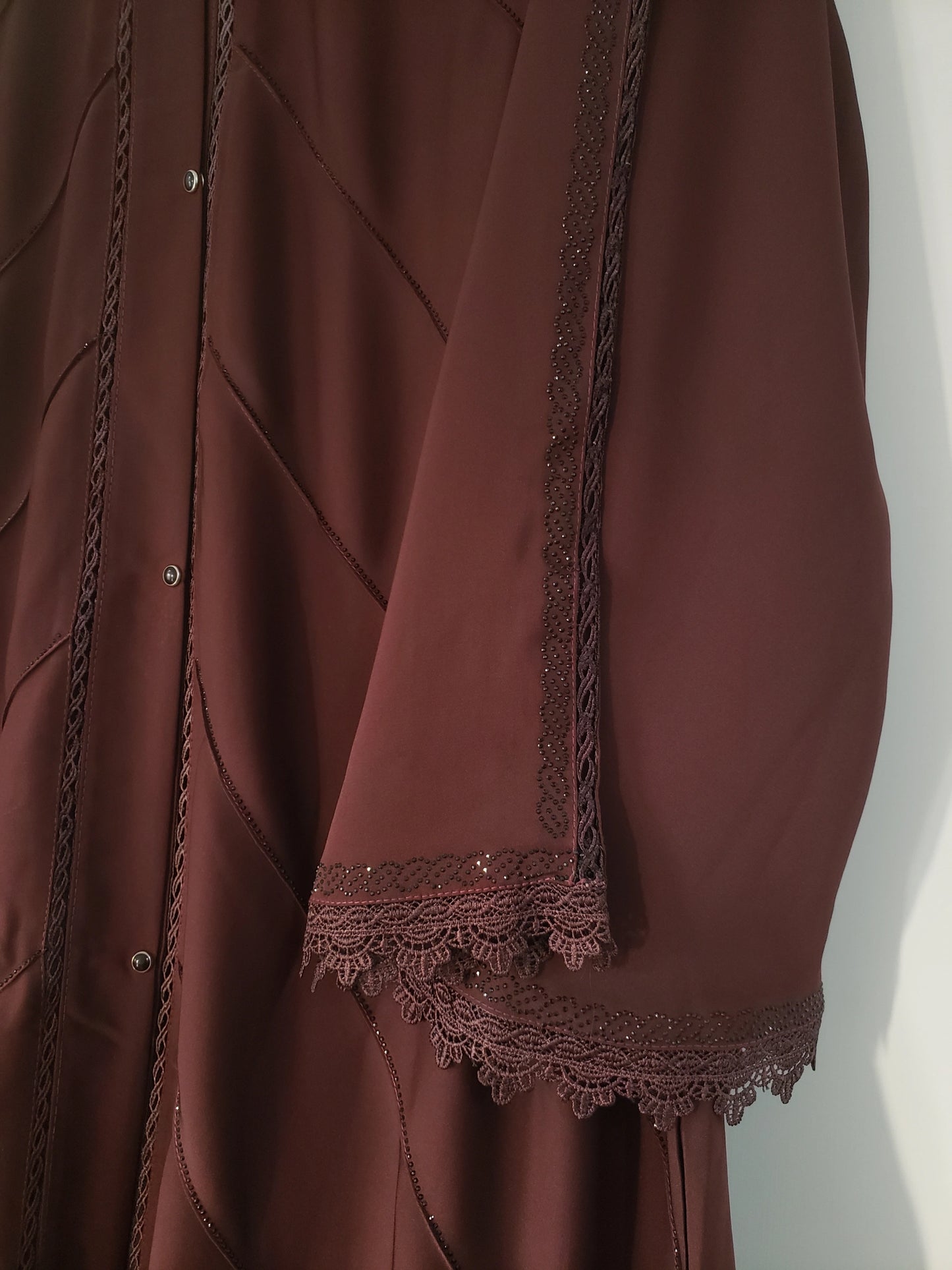 Dark Brown Lace and Stone