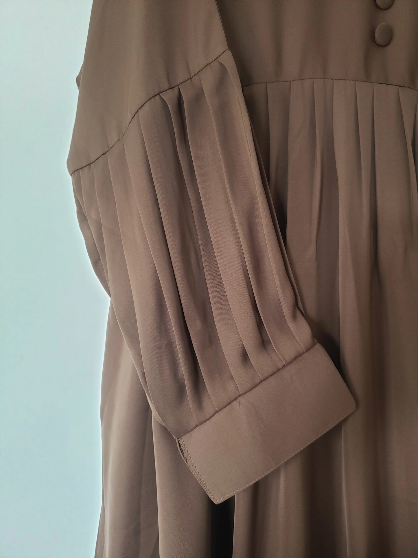 Brown Buttoned frock