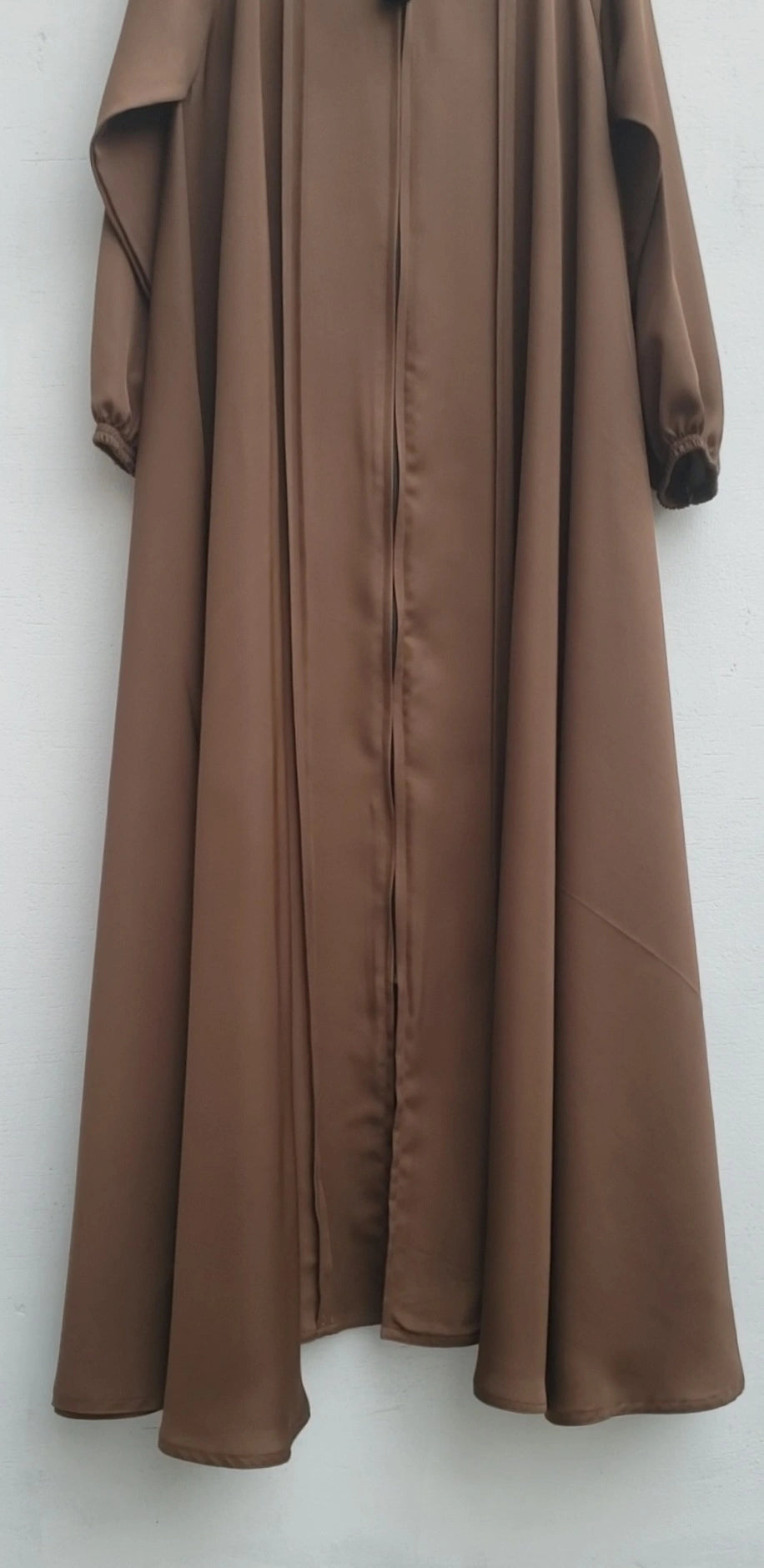 Brown Full Zip Abaya