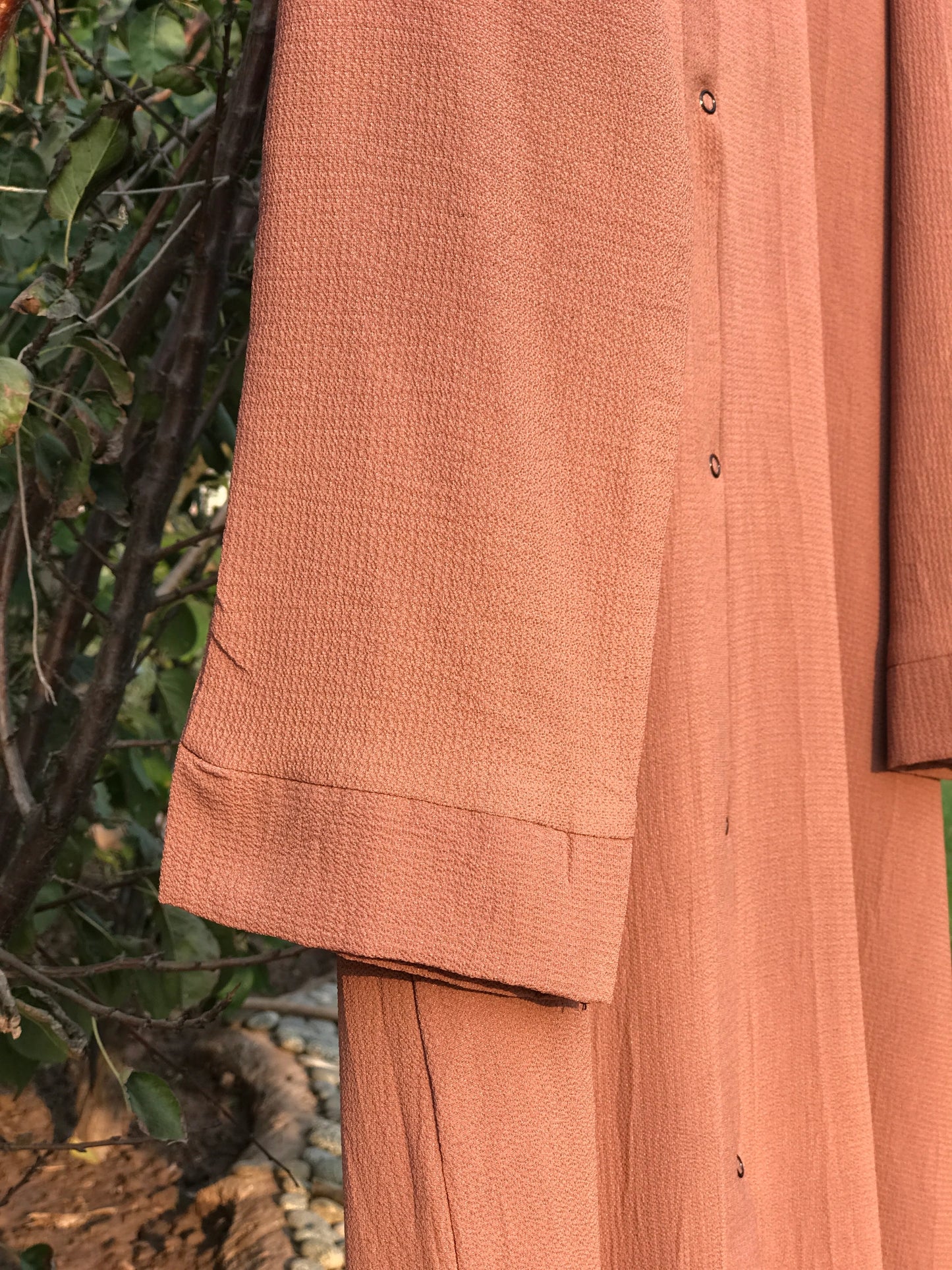 Brown Crepe Abaya