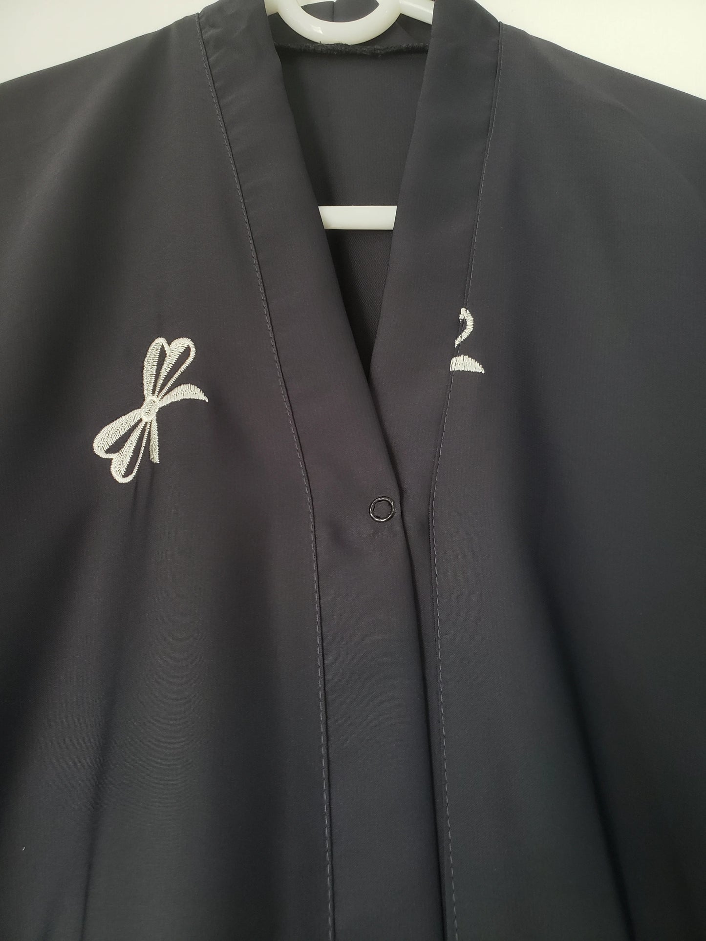 Hale Navy Bow‑detailed Abaya