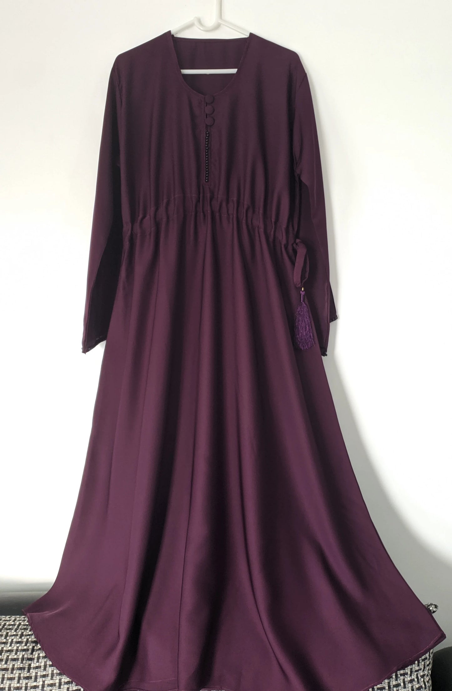 Eggplant Frock abaya