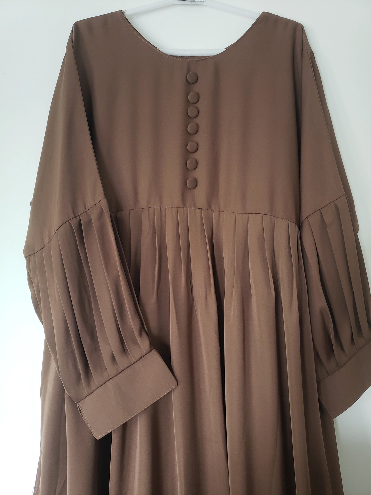 Brown Buttoned frock