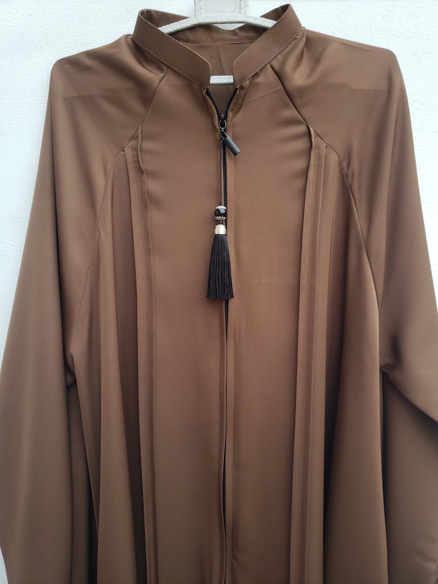 Brown Full Zip Abaya
