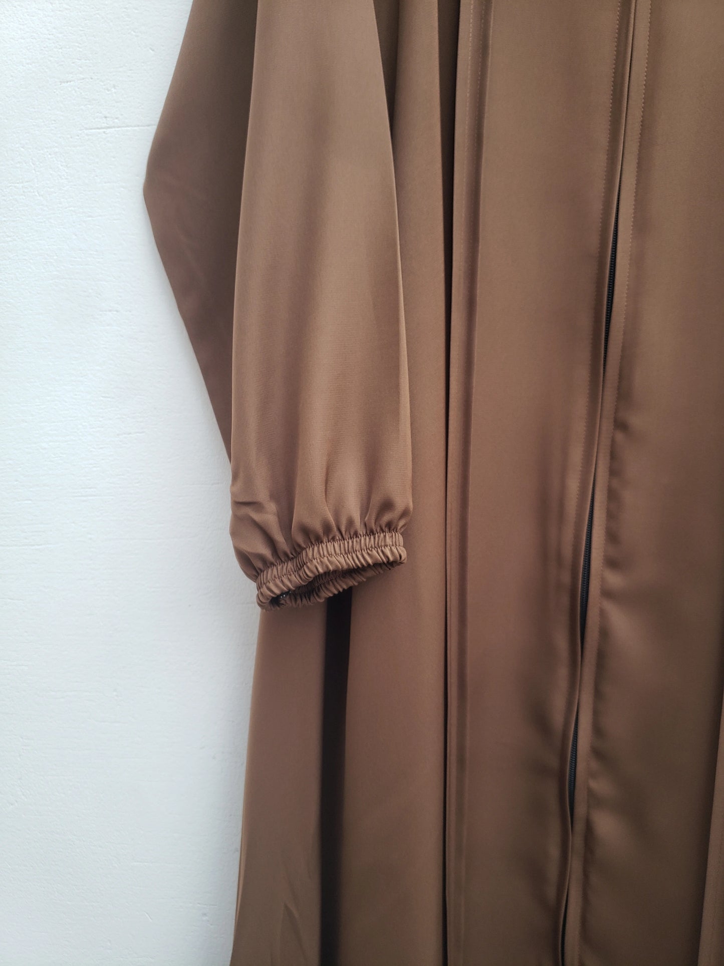 Brown Full Zip Abaya