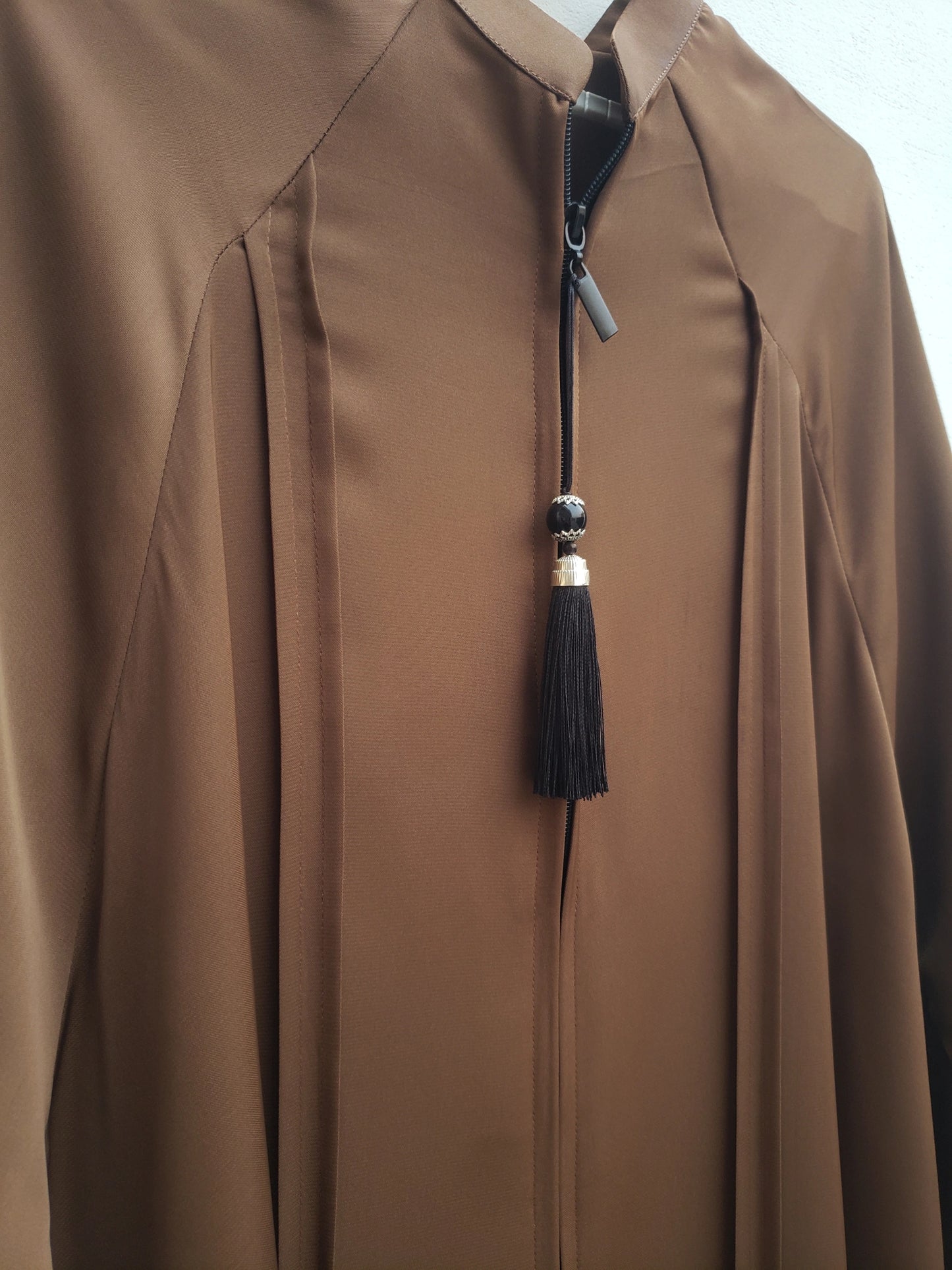 Brown Full Zip Abaya