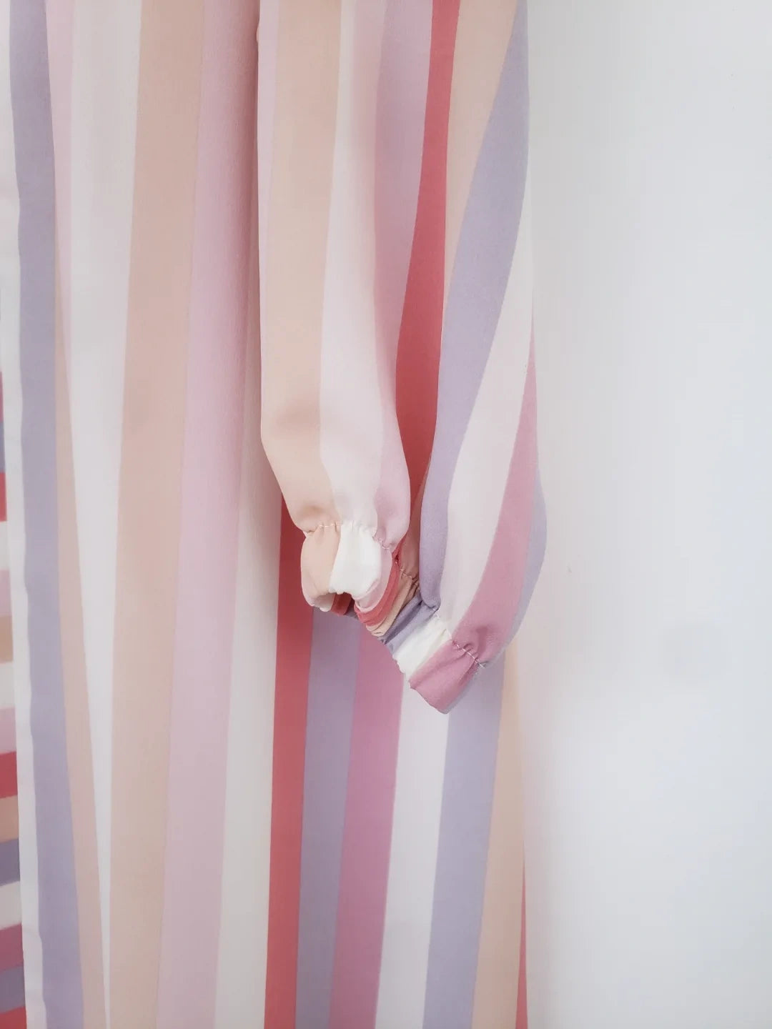 Pink Double Layer Printed abaya