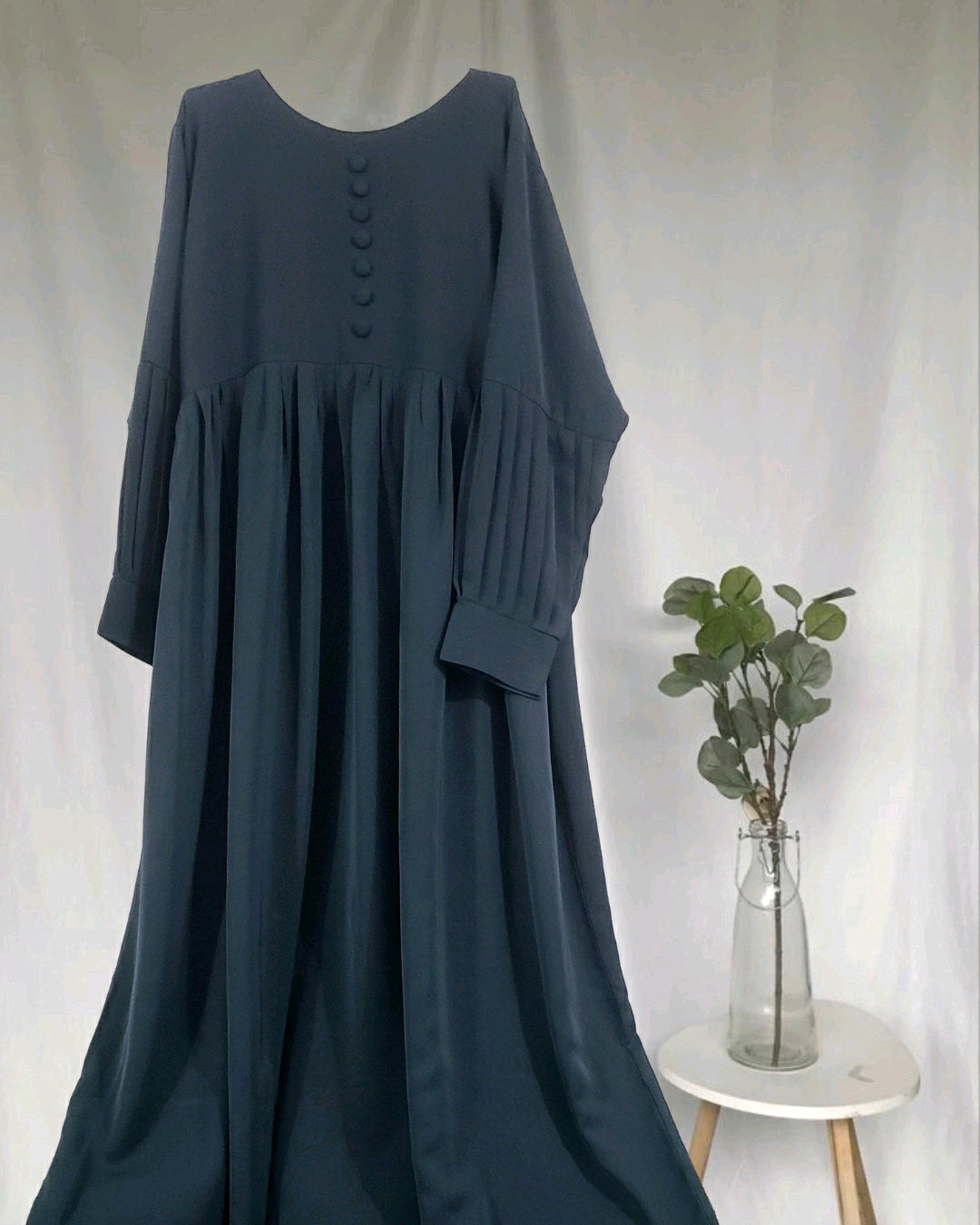 Deep Teal Buttoned frock