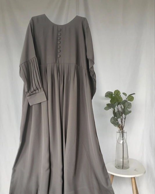 Grey Buttoned frock